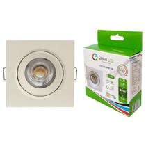 SPOT LED QUADRADO DIRECIONAVEL EMBUTIR 5W BRANCO QUENTE 3000k BIV EMBULED SPOT LED QUADRADO DIRECIONAVEL EMBUTIR 5W BRANCO QUENTE 3000k BIV EMBULED
