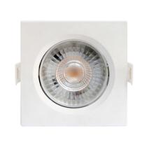 SPOT LED QUADRADO DIRECIONAVEL EMBUTIR 5W BRANCO QUENTE 3000k BIVOLT - GALAXY