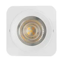 SPOT LED QUADRADO FIXO SOBREPOR 5W BRANCO NEUTRO 4000k BIV EMBULED