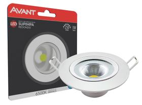 Spot Led Redonda Branco 3w Supimpa Avant 6500k