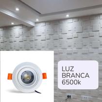 Spot led redondo 5w embutir sanca gesso