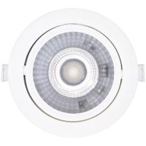 SPOT LED REDONDO DIRECIONAVEL EMBUTIR 12W BRANCO FRIO 6500k BIVOLT GALAXY