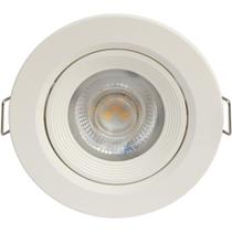 SPOT LED REDONDO DIRECIONAVEL EMBUTIR 5W BRANCO NEUTRO 4000k BIV EMBULED
