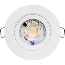 SPOT LED REDONDO DIRECIONAVEL EMBUTIR 5W BRANCO QUENTE 3000k BIVOLT - GALAXY SPOT LED REDONDO DIRECIONAVEL EMBUTIR 5W BRANCO QUENTE 3000k BIVOLT - GALAXY