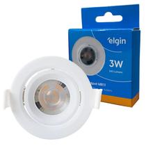 Spot Led Redondo Embutir 3w Luz Quente 3000k Amarela Spot Led Redondo Embutir 3w Luz Quente 3000k Amarela