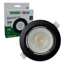 Spot Led Redondo Preto Embutir 10w Branco Neutro 4000K Spot Led Redondo Preto Embutir 10w Branco Neutro 4000K