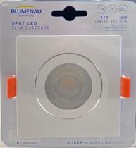 Spot led slim quadrado 6w 4100k - Blumenau