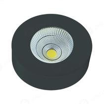 Spot led sobrepor halo preto 3w - branco quente