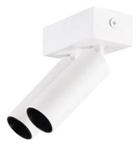 Spot Led Sobrepor Kona Sof Duplo 2*3W 2700K 24 IRC 97 Branco Bivolt - Nordecor - 6585BR Spot Led Sobrepor Kona Sof Duplo 2*3W 2700K 24 IRC 97 Branco Bivolt - Nordecor - 6585BR