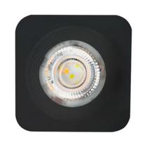 Spot Led Sobrepor Quadrado Preto 5w 6500K Luz Branca Fria