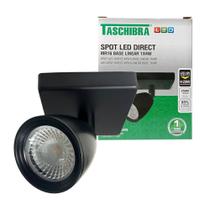 Spot LED Taschibra Direct MR16 1X4W Preto - Base Linear