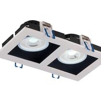 Spot Led Taschibra Quadrado Recuado Duplo Embutir Frame 10w Bivolt 6500k Luz Fria Spot Led Taschibra Quadrado Recuado Duplo Embutir Frame 10w Bivolt 6500k Luz Fria