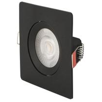 Spot LED Tramontina Quadrado 3 W 3000 K Preto Luz Amarela