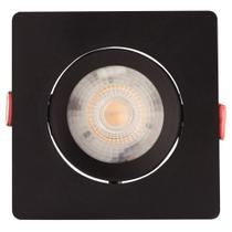 Spot LED Tramontina Quadrado 3K 6500K Preto Luz Branca