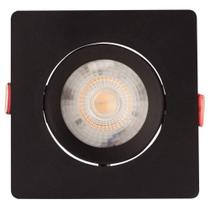 Spot Led Tramontina Quadrado 5 W 3000k Preto Com Luz Amarela Tramontina Spot Led Tramontina Quadrado 5 W 3000k Preto Com Luz Amarela Tramontina