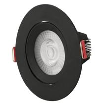 Spot LED Tramontina Redondo 5 W 6500 K Preto com Luz Branca Spot LED Tramontina Redondo 5 W 6500 K Preto com Luz Branca