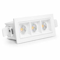 Spot LED Triplo Embutir 6w Minimalista Teto Gesso Sanca Projeto 3x2w IRC80 500Lm 3000k 4000k Bivolt Teto Gesso Sanca Spot LED Triplo Embutir 6w Minimalista Teto Gesso Sanca Projeto 3x2w IRC80 500Lm 3000k 4000k Bivolt Teto Gesso Sanca