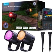 Spot Lights Govee Outdoor, pacote com 2 unidades, IP67, à prova d'água, RGBWIC