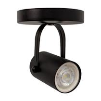 Spot lille c/ canopla p/ dicroica mr16 preto