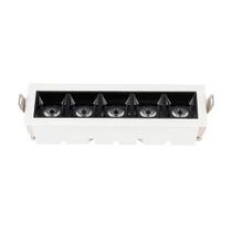 Spot Luminária 5 Focos Embutir Led 10w 3000k Retangular Spot Luminária 5 Focos Embutir Led 10w 3000k Retangular