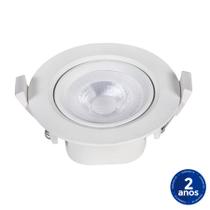 Spot Luminária LED 5W de Embutir Redondo 3000K Branco Quente Gesso Sanca Teto Decoração Luz Amarela