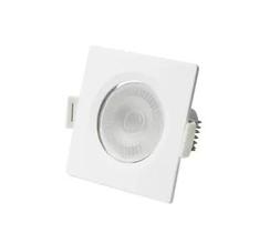 Spot Luminária Led 5w Embutir Quadrado 6500k Branco Frio Decoração Casa Loja Gesso Sanca