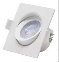 Spot Luminaria Led Direcionavel Quadrado 3W 6500K Bivolt - Galaxy
