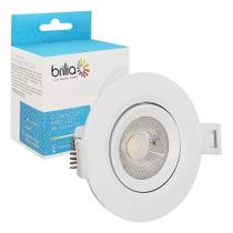 Spot luminária led downlight redonda orientável mr11 3w 2700k bivolt - brilia Spot luminária led downlight redonda orientável mr11 3w 2700k bivolt - brilia