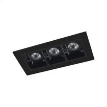 Spot Luminária Moderna Embutir Led 6w Alumínio Tipo Picco 3 Pontos Minimalista Casa Iluminação Aconchegante Luz Amarela Branco Quente 3000k