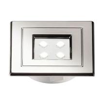 Spot Lumini Pop Quadrado Cromado 1W Branco Frio Pix