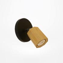 Spot Madeira Maciça Teto, Parede e Cabeceira de cama Leitura Foco de Luz (ARTICULADO)
