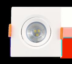 Spot Mini Ilumimax Q1833B 3W Branco Quente Quadrado Spot Mini Ilumimax Q1833B 3W Branco Quente Quadrado