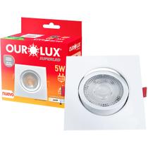 Spot Mini Quadrado Embutir Super Led 5W Frio Bivolt