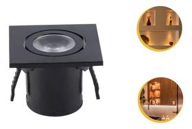 Spot Movel De Embutir Led 1w Mini Quadrado C/2 Unidades Opus