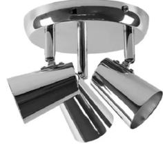 Spot New Short Triplo - 3 Lâmpadas Gu10 Bronzearte Spot New Short Triplo - 3 Lâmpadas Gu10 Bronzearte