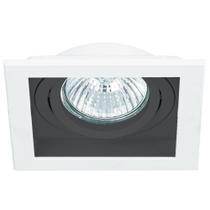 Spot PAR20 Embutir Quadrado Branco e Preto NS7201P - Bella iluminação