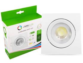 Spot PAR30 Embutir Led Quadrado 15W Bivolt Branco Frio