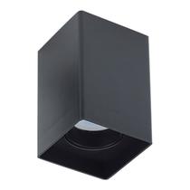 Spot para lampada dicroica mr16 quadrado sobrepor preto galaxy