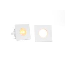 Spot para móveis LED PIK Quadrado 1W Branco 2 peças Spot para móveis LED PIK Quadrado 1W Branco 2 peças