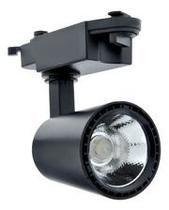 Spot para trilho Eletrificado 12w Preto luz branco quente 3000k Spot para trilho Eletrificado 12w Preto luz branco quente 3000k