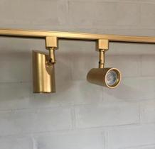 Spot para trilho eletrificado dourado 1GU10 - Moon iluminacao
