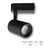 Spot Para Trilho Eletrificado Preto Led 12W Luz Fria 6500K