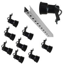 Spot Para Trilho Eletrocalha Kit 9 Peças Lam Led Bulbo/Par Spot Para Trilho Eletrocalha Kit 9 Peças Lam Led Bulbo/Par