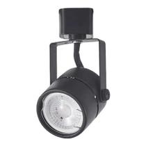 Spot Para Trilho MR16 Soquete GU10 Preto em Ferro - Opus