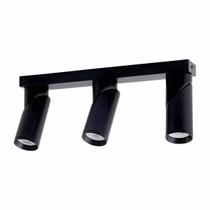 Spot Piere Sobrepor Triplo Direcionável c/ Canopla p/ MR16 6345 Nordecor ST3227