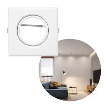Spot Plafon Embutir Quadrado Light Orientavel Aluminio p/ LED MR16 ST2999-Branco