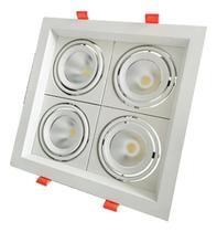 Spot Plafon Quadruplo Embutir Direcional 4x10w 6500k 127220v Brancofrio Spot Plafon Quadruplo Embutir Direcional 4x10w 6500k 127220v Brancofrio
