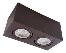 Spot Plafon Sobrepor Duplo Orientável + 2 Dicróicas Led Spot Plafon Sobrepor Duplo Orientável + 2 Dicróicas Led