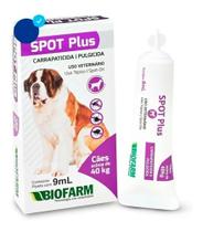Spot Plus Cães 9ml para Cães Acima de 40kg - Biofarm