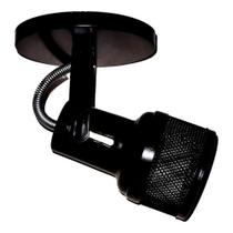Spot preto telado para ambientes internos e externos